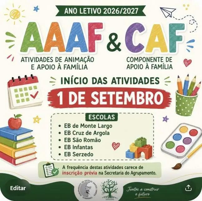 Horários – AAAF e CAF
