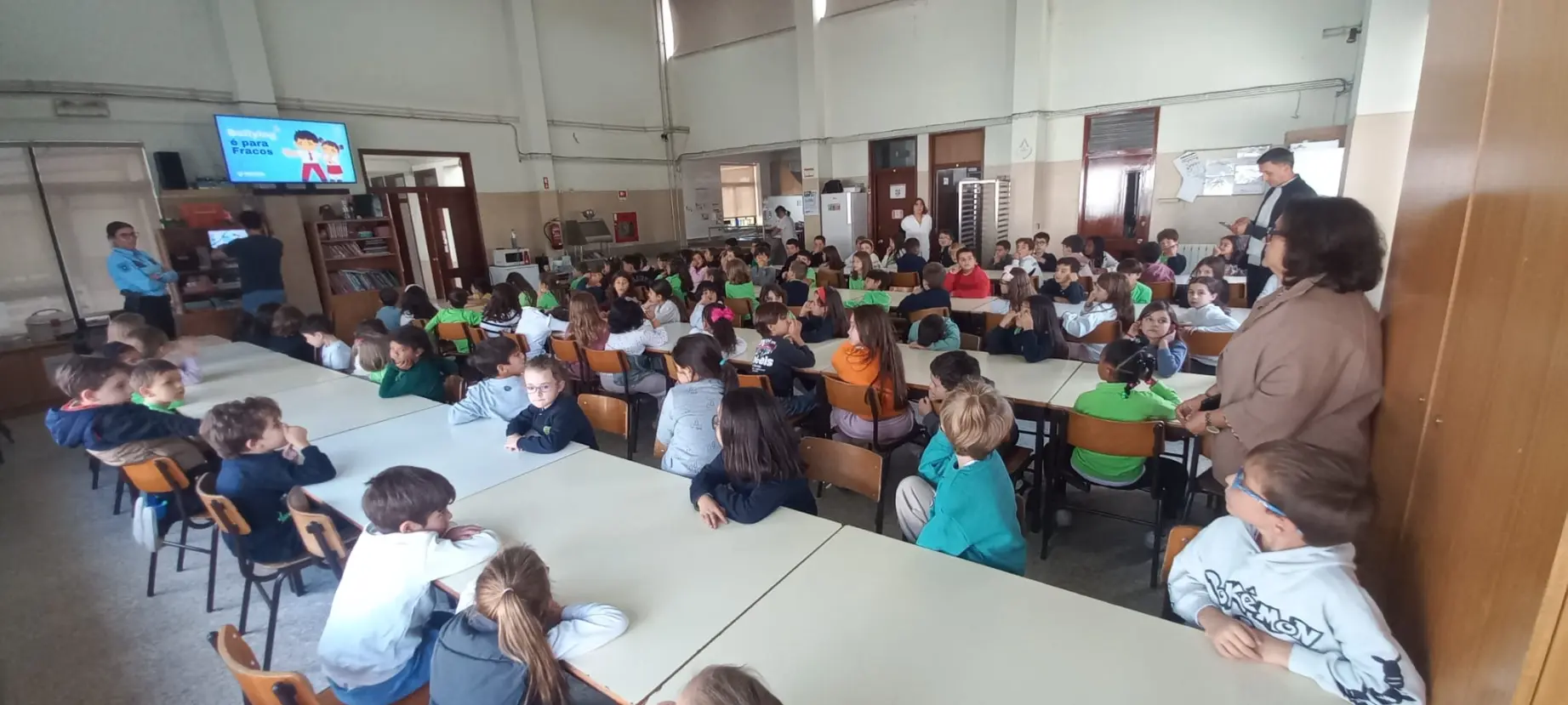 A Escola Segura veio à escola de Monte Largo